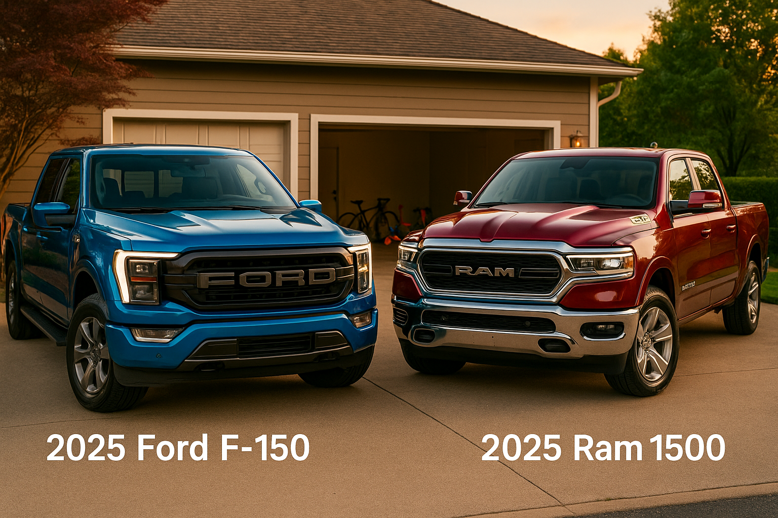 2025 Ford F 150 vs Ram 1500 Family Pickup Comparison Test