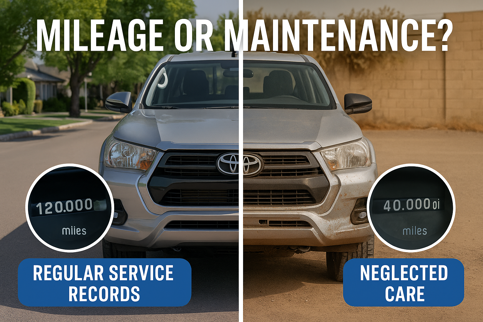 How Important Is Mileage When Buying a Used Pickup