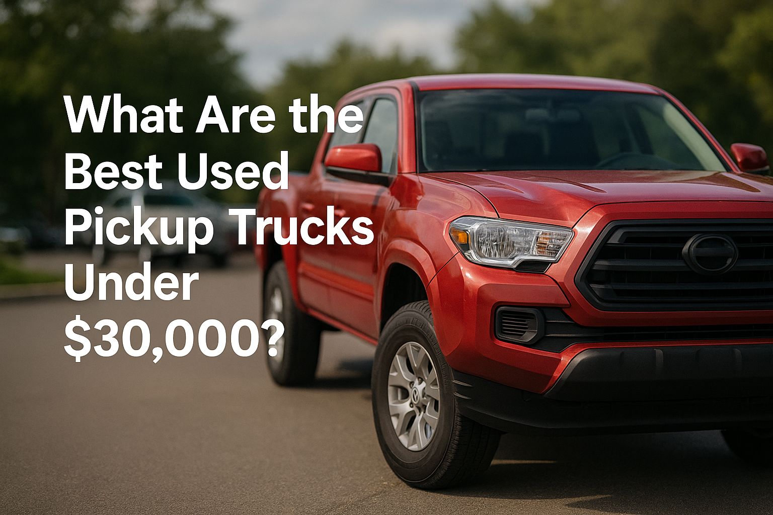 What are the best used pickup trucks under 30000