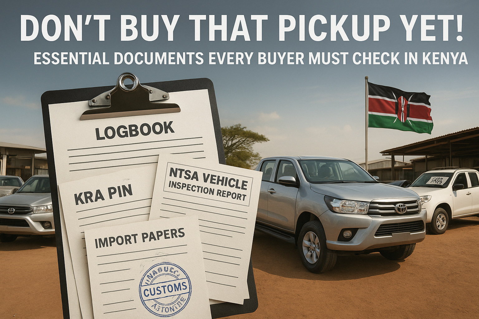 Dont Buy That Pickup Yet Essential Documents You Must Check First in Kenya