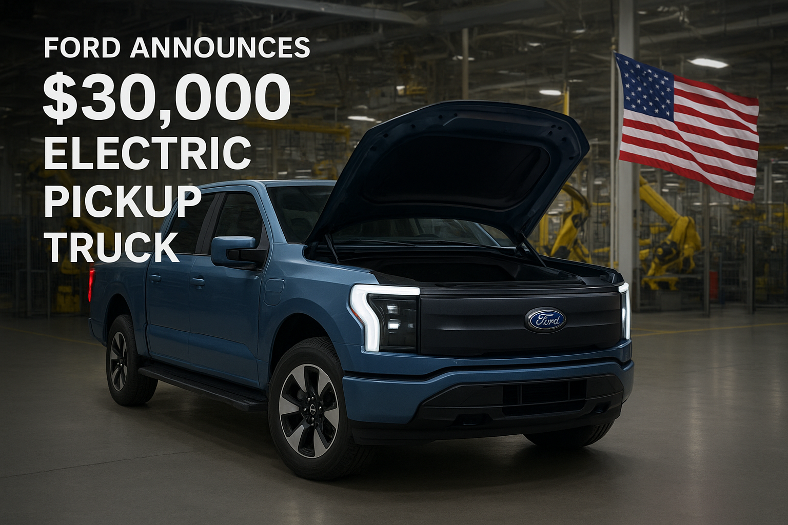 Ford Announces 30000 Electric Pickup Truck Built in America
