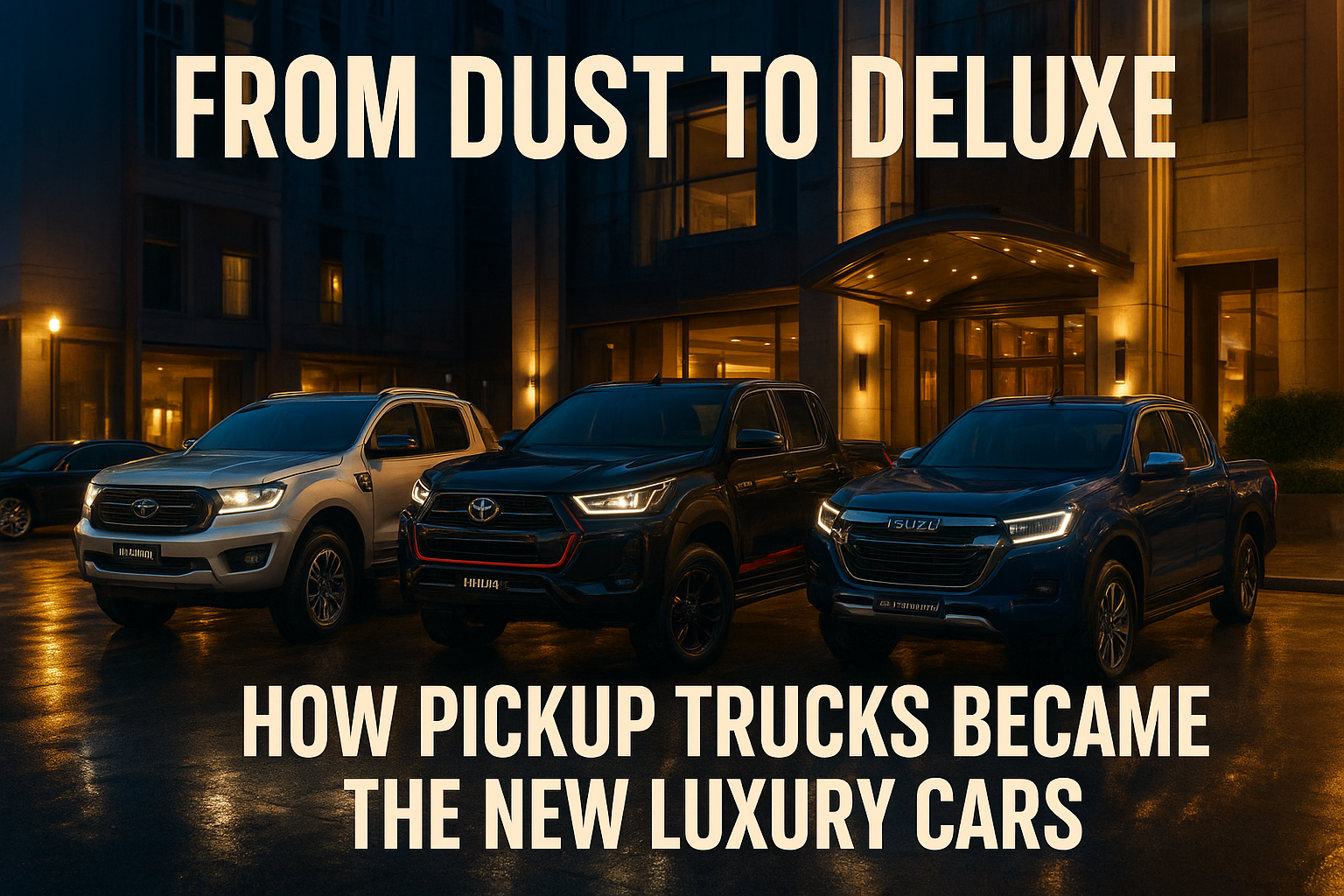 From Dust to Deluxe How Pickup Trucks Became the New Luxury Cars