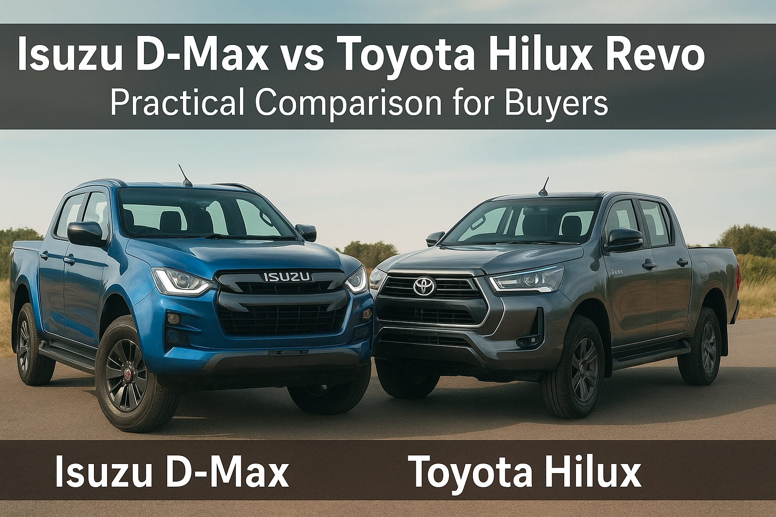 Isuzu D-Max vs Toyota Hilux Revo| Practical comparison for buyers
