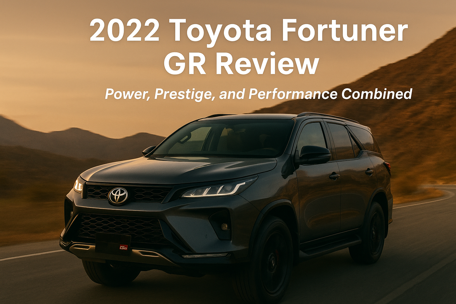 2022 Toyota Fortuner GR Review: Power, Prestige, and Performance Combined