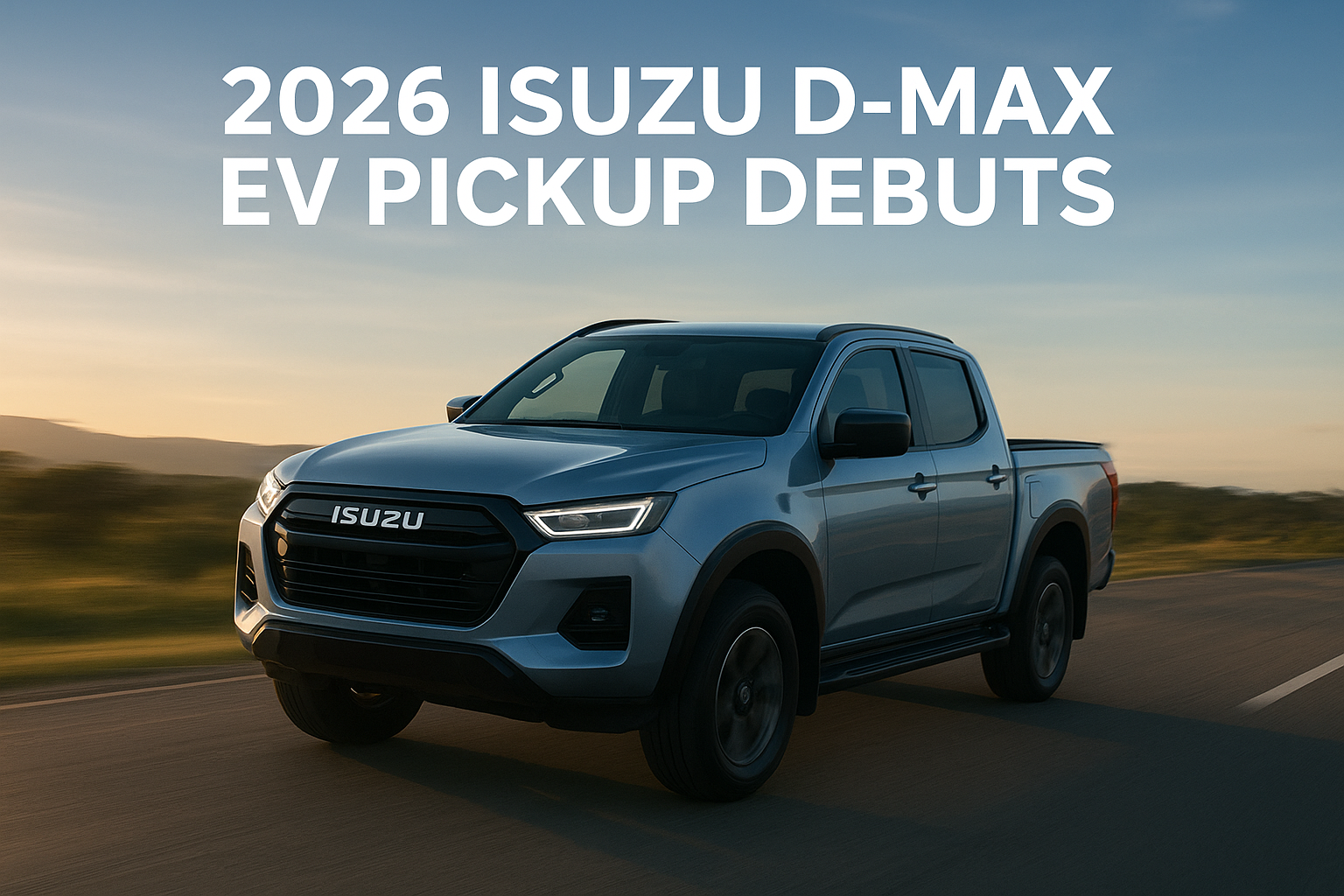 2026 Isuzu D-Max EV Pickup Truck Debuts With Dual-Motor Powertrain